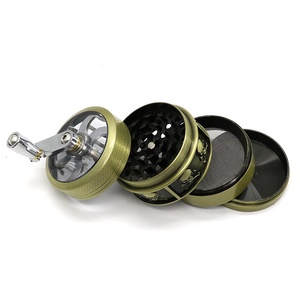 Nuevo Molinillo de Hierbas y Tabaco <span class=keywords><strong>Funway</strong></span> de 55 mm y 4 Capas, de Aleación de Zinc, para Cigarrillos y Especias - Product Image 5