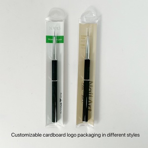 Professional Custom High-end Nail <b>Brush</b> Personal Brand Logo Metal Rod Nail <b>Brush</b> Wire Drawing Pen 9mm12mm15mm - Product Image 6