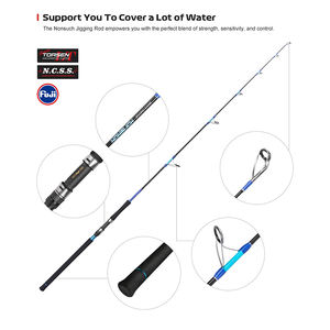 Canne à pêche spinning monobrin 1,83 m pour gros gibier, eau salée, <span class=keywords><strong>mer</strong></span>, bateau, jigging - Product Image 6