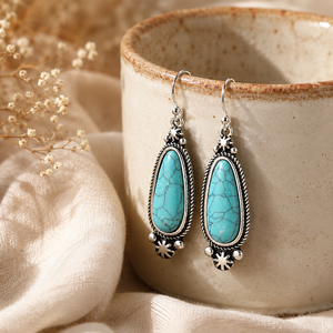 Orecchini a goccia Boho con motivo unico, orecchini pendenti in stile vintage, accessori di bigiotteria alla moda per donna - Product Image 6