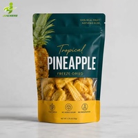 Op maat gedrukte matte food grade stand-up pouches met hersluitbare zip lock sluiting van Mylar voor gedroogd fruit en snackverpakkingen
