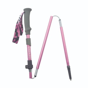Bâtons de randonnée télescopiques Cleye en alliage d'aluminium 7075 rose, pliables, pour la randonnée en plein air - Product Image 2