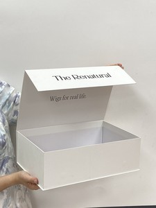 Белая большая магнитная крышка с логотипом на заказ - Product Image 3