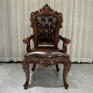 <span class=keywords><strong>Chaise</strong></span> <span class=keywords><strong>de</strong></span> loisirs en cuir <span class=keywords><strong>de</strong></span> vachette <span class=keywords><strong>de</strong></span> première couche <span class=keywords><strong>de</strong></span> style européen accoudoirs sculptés en bois massif petite table pour <span class=keywords><strong>salon</strong></span> étude salle à manger <span class=keywords><strong>chaise</strong></span> <span class=keywords><strong>de</strong></span> maison - Product Image 6