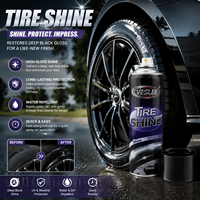 Spray de brillance pour pneus à formule silicone haute brillance longue durée du fabricant