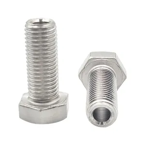 Bolt with hole in center Hollow Through Hole Hollow Hex Head Screws Bolt