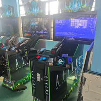 Machine de jeu de tir électrique d'extermination d'extraterrestres 42LCD Machine de jeu à pièces d'intérieur populaire pour le centre de jeu à thème