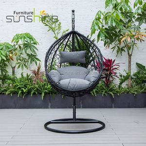 Silla Colgante de Mimbre Sintético con Forma de Gota de Agua, Modelo <span class=keywords><strong>Sunshine</strong></span> TF-9710/TF-9710L, Muebles de Exterior Modernos - Product Image 1