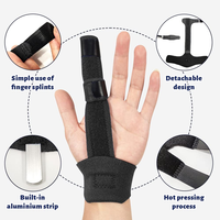 Attelle de protection sportive réglable pour doigts, soulagement de la douleur, usage médical, anti-entorse, support de protection pour poignet et doigts