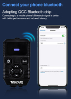 Casque Intercom Bluetooth pour Moto T6S TOUCARE, Étanche IP67, Réduction du Bruit, Communication de Groupe à Longue Portée pour Motards