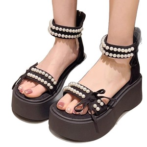 Sandalias de mujer con suela gruesa y plataforma, estilo moderno 2026, para uso exterior, cómodas y antifatiga, zapatillas casuales. - Product Image 3