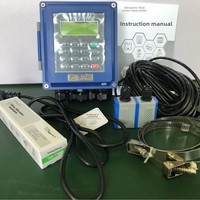 Débitmètre ultrasonique externe à fixation par pince pour eau du robinet, portable, à montage sur tuyau, avec supports de fixation réglables, modèle DUF Measurement