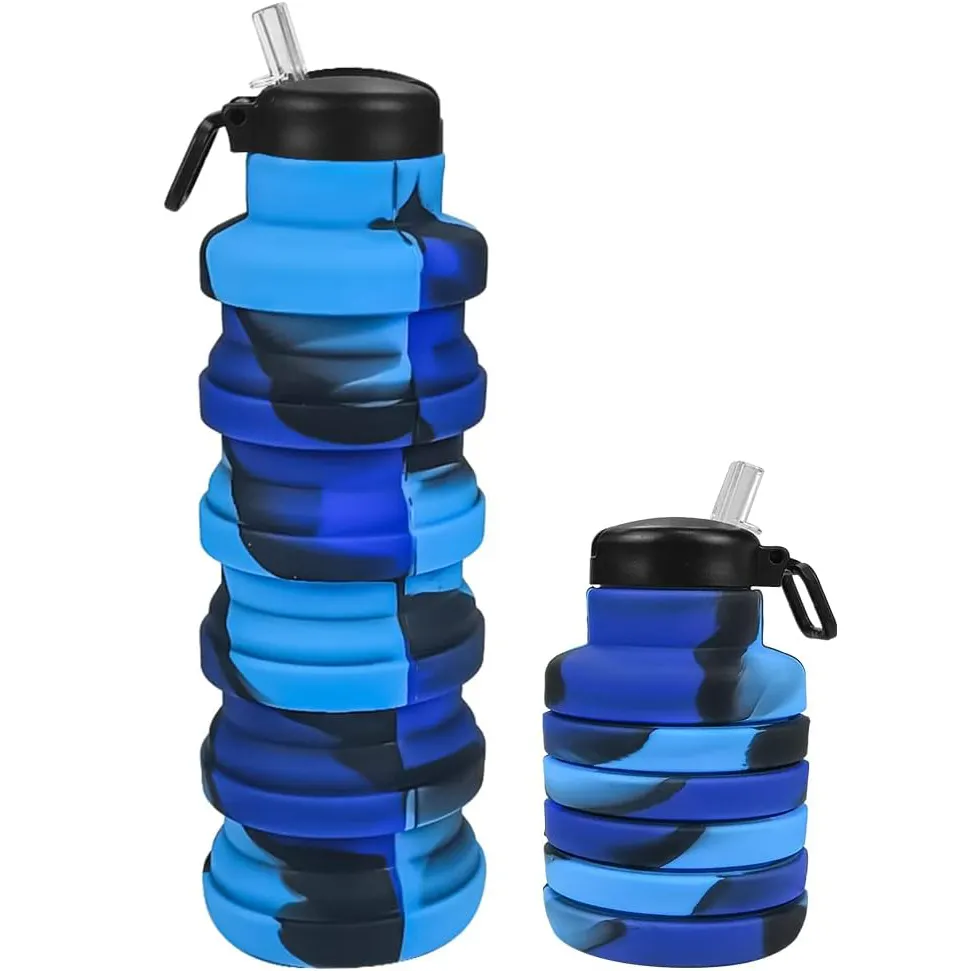 Горячая Распродажа 500 мл Складная Силиконовая бутылка для воды силиконовая складная бутылка для воды для спорта на открытом воздухе бутылка