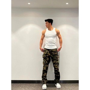 Camiseta sin Mangas Deportiva para Hombre BX001 con Logotipo Personalizado, de Algodón, Transpirable, de Secado Rápido, Tela de 230 g/m² para Entrenamiento Deportivo - Product Image 5