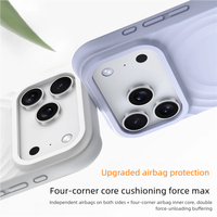 Coque de téléphone en silicone magnétique compatible avec la charge sans fil, revêtement ionique anti-traces de doigts, antichoc aux 4 coins pour iPhone