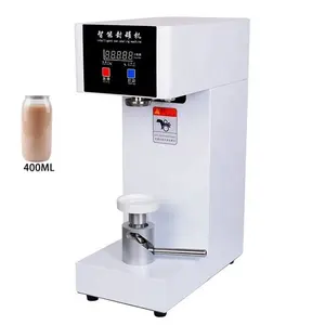 customized jar can bubble tea cup sealing machine tin soda pop glass plastic Juice honey jar can sealing machine automatic