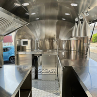 Remorque de restauration rapide mobile personnalisable en acier inoxydable de 13 pieds, cuisine complète extérieure, écologique, résistante à la rouille