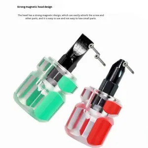 Mini micro-tournevis 6mm avec tête plate Phillips petite tête de carotte en plastique pour vis de garde-boue manuelles dans les voitures - Product Image 2