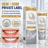 Dentifrice blanchissant à l'hydroxyapatite, vente chaude, extrait naturel d'hydroxyapatite, marque privée, usine de dentifrice sur mesure, vente en gros