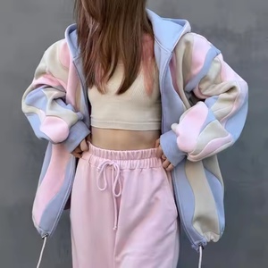 Nouvel Arrivage OOTD Ensemble Sweat à Capuche et Jogger Personnalisable avec Logo OEM, Sweat à Capuche Court à Épaules Tombantes et Bande Réfléchissante de Haute Qualité - Product Image 1