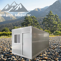Maison conteneur pliable de conception capsule spatiale pour un déploiement rapide de bureaux sur site