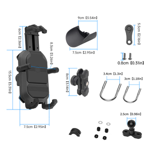 Supporto Antiurto per Telefono da Manubrio RideWise per Moto, Bicicletta, Scooter, E-bike - Product Image 6