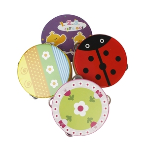 Jouet de percussion Orff pour l'éducation précoce, tambourin à main en forme de fleur, disponible en plusieurs couleurs - Product Image 4