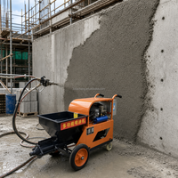 Machine à plâtrer le ciment de qualité professionnelle pour la rénovation des maisons, pistolet électrique haute pression à grande vitesse, pulvérisateur mural, pompe à mortier