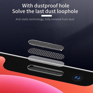 กระจกนิรภัยกันรอยแบบพรีเมี่ยมติดเพชรความคมชัดระดับ HD 9H สำหรับ iPhone 17 PRO <span class=keywords><strong>MAX</strong></span> 16 15 14 13 12ไม่มีขอบสีดำ - Product Image 5