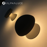 Luminaire mural extérieur en aluminium LED, design moderne, étanche IP65, à intensité variable