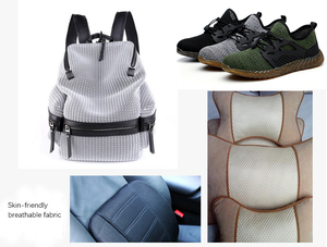 Vải Lưới Dệt Kim Sợi Dọc Thoáng Khí <span class=keywords><strong>Polyester</strong></span> Tùy Chỉnh Cho Túi Giày Ghế Ngồi - Product Image 6