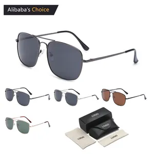 Promotion Gafas De Sol Metal Frame Sun Glasses Custom Logo Aviation Designer Shades Brand Pilot Luxury Sunglasses For Women Men