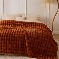 Couverture en polaire 3D pour canapé, douce et moelleuse, couverture blanche mignonne pour canapé, lit, décoration de chambre, couverture nuageuse luxueuse et confortable