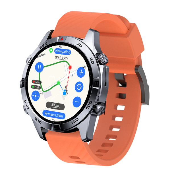 Sunroad GPS Sports Watch Survival Nautical Offline Map Navigation Altimeter Compass Calling Music Waterproof Men Fashion Digital