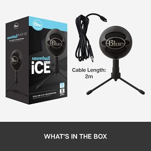 PC、Mac、ゲーム、録音、ストリーミング、ポッドキャスティング用のオリジナルLogitech Blue Snowball iCE USBマイク