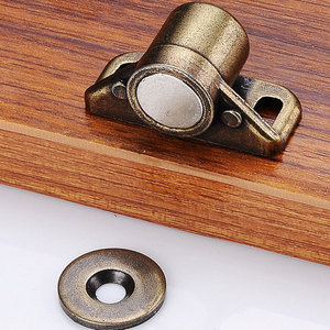Zinc Alloy Magnetic Cabinet <b>Door</b> Catcher Antique Bronze Traditional Style For Solid Wood Furniture Cabinets - Product Image 3