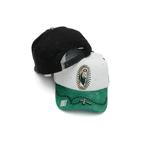 Envío Rápido, Gorra de Béisbol de Malla de 5 Paneles con Visera Curva, Logotipo Bordado en 3D Personalizado de Metal San Judas Tadeo <span class=keywords><strong>Bigboss</strong></span>, Alta Calidad, Venta al Por Mayor G5 - Product Image 5