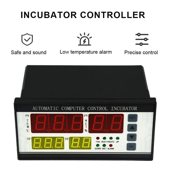 Xm-18 Full Automatic Dual Circuit Board Thermostat Digital Temperature Humidity Incubator Controller