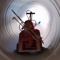 Robot de pulvérisation murale pour tuyaux industriels SP1200 avec unité de contrôle PLC pour revêtement époxy PU haute performance, rénovation de tuyaux en acier de 1200 à 5000 mm