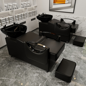 Chaise de shampoing de salon personnalisable avec bol gris et or pour supermarché atelier salon de coiffure <span class=keywords><strong>prix</strong></span> direct d'usine - Product Image 4