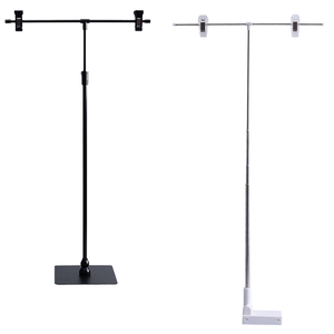 Support publicitaire métallique réglable à succès pour affichage d'affiches avec panneau et impression de logo pour le commerce - Product Image 1