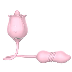 Vibrador Telescópico Femenino con Alimentación USB y Función de Lamido de Lengua <span class=keywords><strong>para</strong></span> el Punto G, Dispositivo <span class=keywords><strong>para</strong></span> Masturbación - Product Image 1