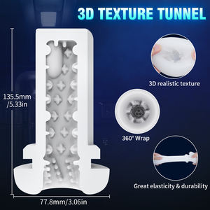 Gobelet de <span class=keywords><strong>massage</strong></span> intime masculin télescopique avec fonction de vibration, de son et de chauffage, dispositif de bien-être personnel - Product Image 6