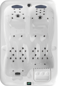 Baignoire à remous avec massage à air, spa extérieur, jacuzzi autoportant, spa à remous de 2,2 m avec jets chauffants - Product Image 3