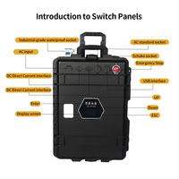 Générateur solaire portable de type chariot 960Wh avec batterie LiFePO4, onduleur à onde sinusoïdale pure 3000W et panneau solaire
