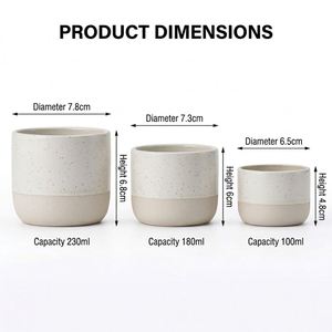 Tasse à café en céramique personnalisée sans anse en grès, pour café, thé, lait – Vente en gros, livraison rapide pour bars, maisons, bureaux, cadeaux promotionnels - Product Image 2