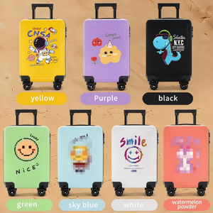 Valise à roulettes pour enfants de 18 pouces <span class=keywords><strong>Bagage</strong></span> à main léger avec roulettes pivotantes pour les voyages - Product Image 1