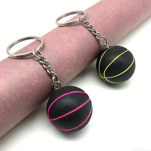 Новинка: Мягкие 3D-брелоки из ПВХ в форме баскетбольного мяча, индивидуальный дизайн - Product Image 4