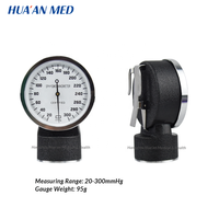 HUAAN Tensiomètre Classique Manuel Médical à Bras, Appareil de Pression Artérielle Anéroïde avec Stéthoscope