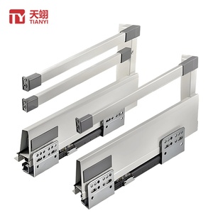 Rail coulissant moderne en métal à double barre pour meuble, fermeture amortie, pour cuisine et salle de bain - Vente chaude - Product Image 1